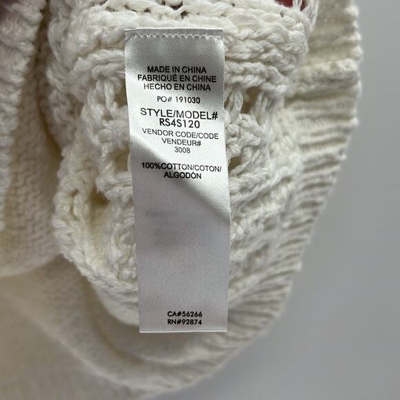 Splendid Collection Women's Short Sleeve Sweater - White - Medium - NWT - Picture 6 of 7